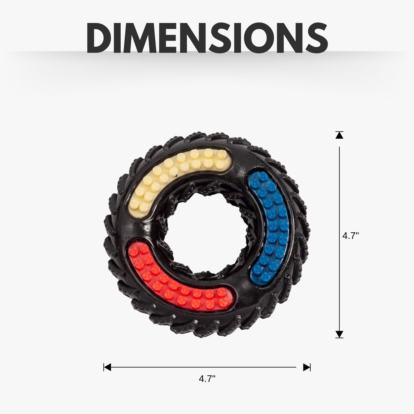 Country Living 'Tire of Fun' TPR Textured Dog Chew Toy - Durable, Non-Toxic, and Interactive Playtime for Dogs