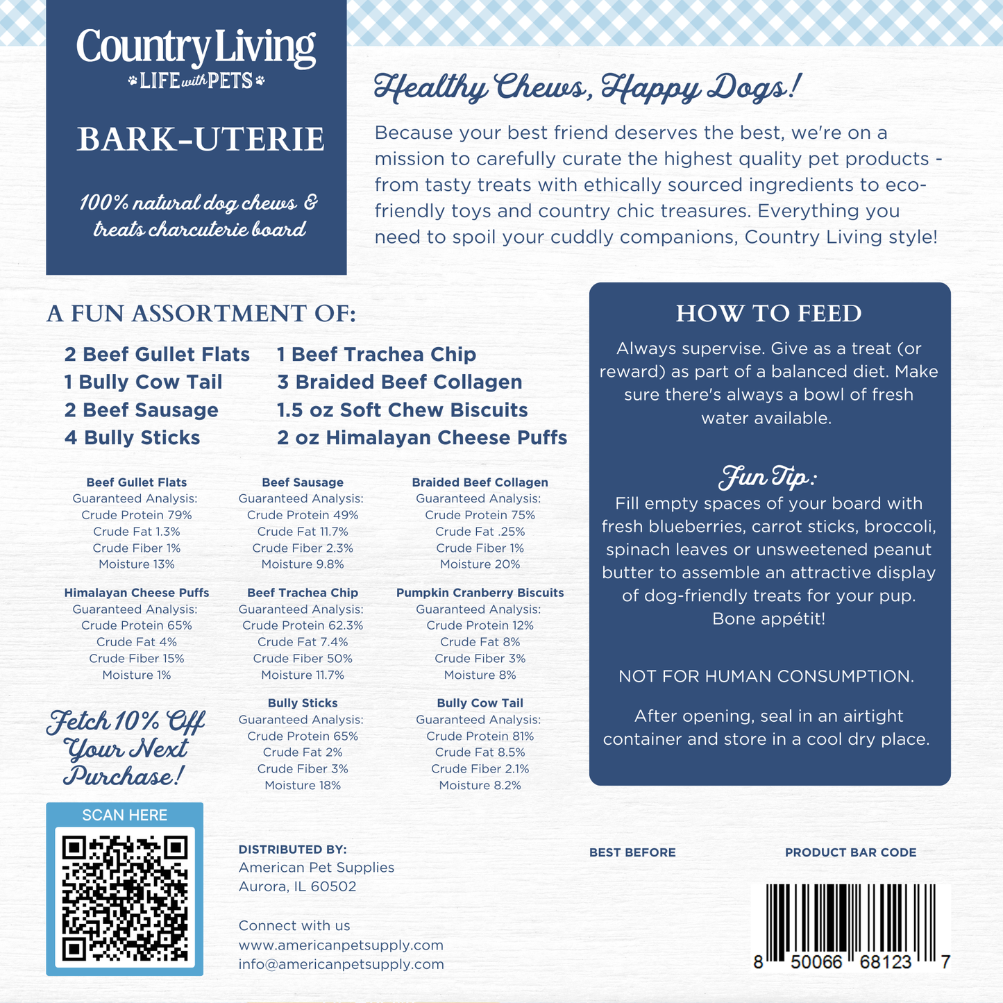 Bark-Uterie Board – Charcuterie-Inspired Natural Dog Treats Selection