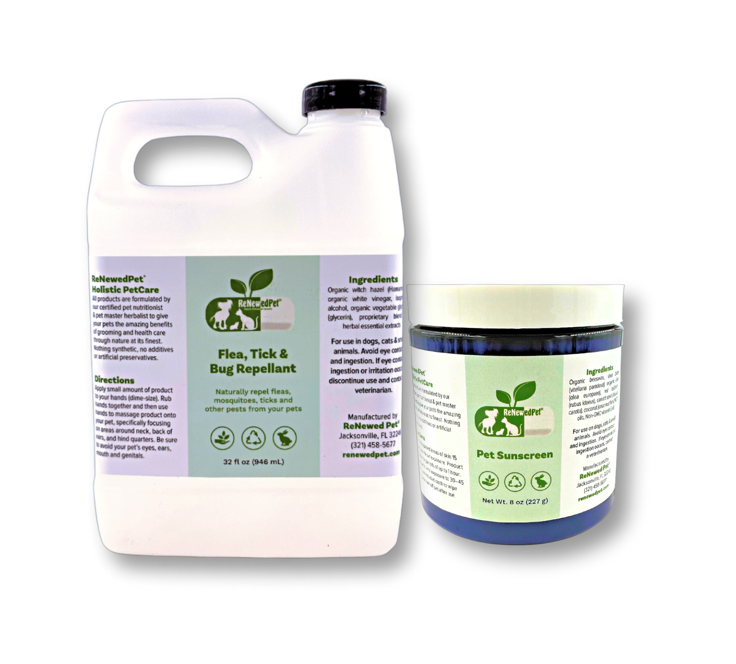 OUTDOOR SAFETY KIT/ Sunscreen & Flea/Tick/Bug Repellent