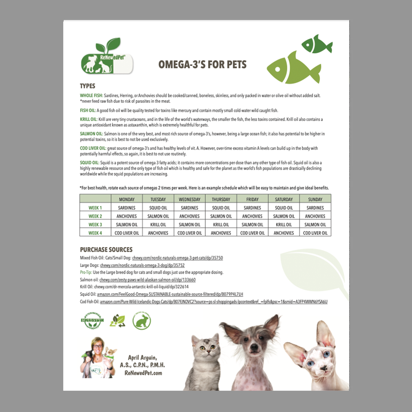 Omega 3 Fatty Acids for Pets