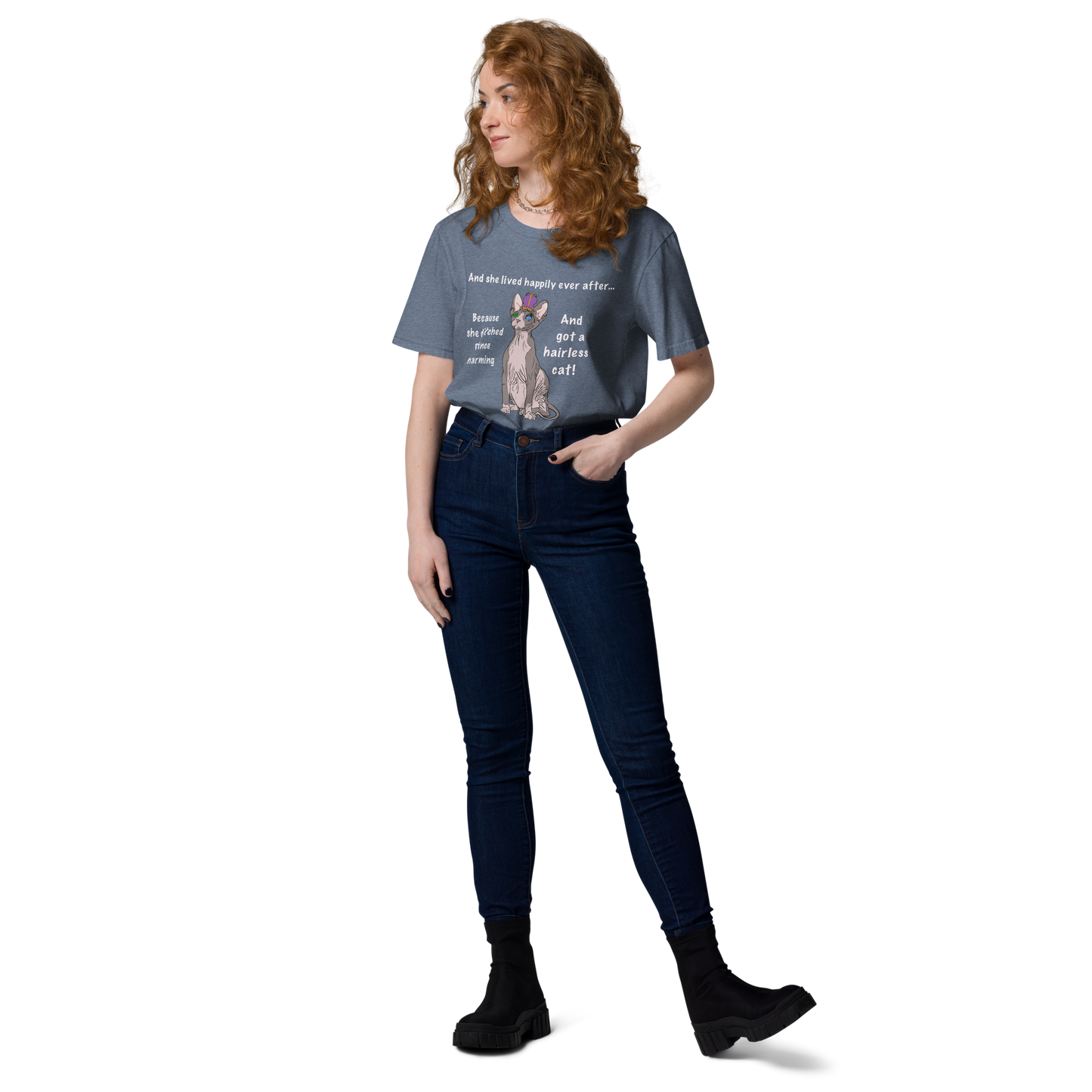 "DITCHED PRINCE CHARMING & GOT A SPHYNX CAT" ECO TEE