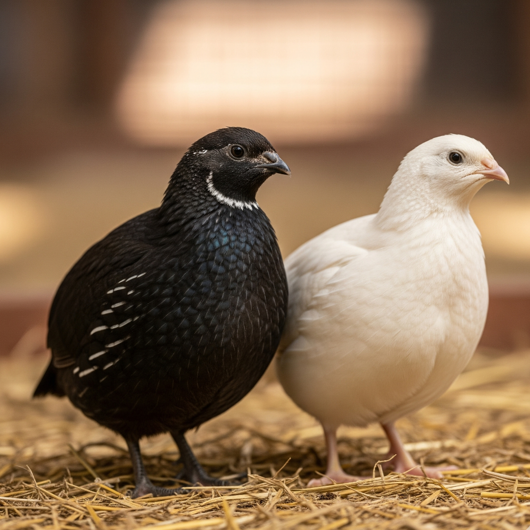 Black and White Edition Quail hatching eggs
