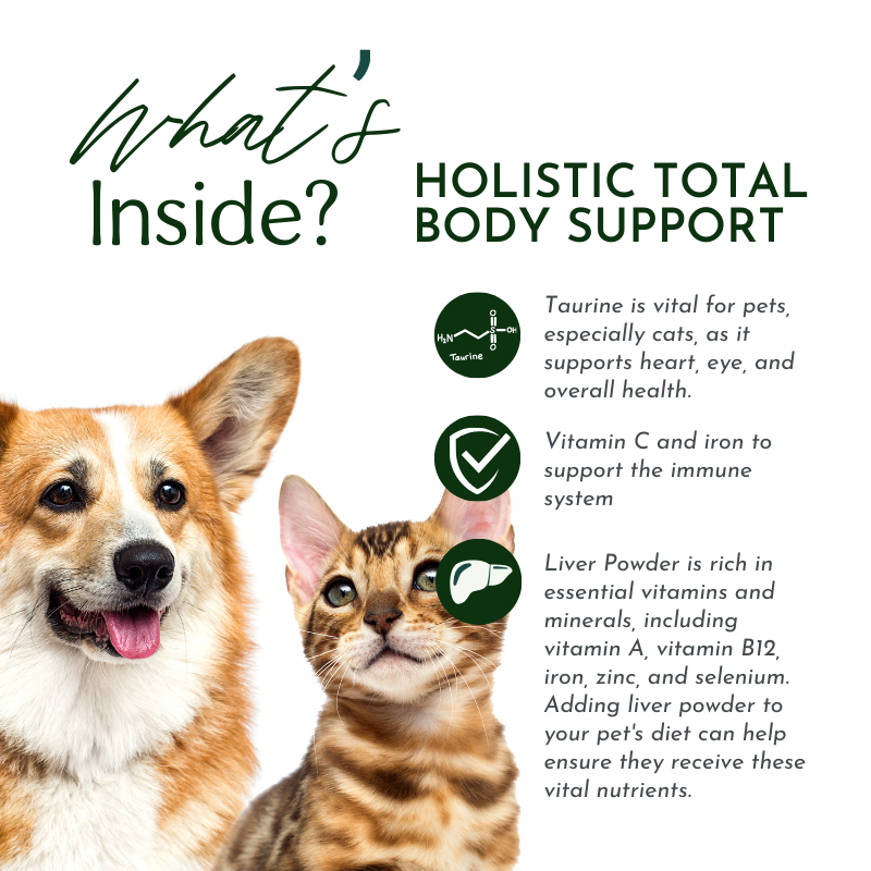 Pre-Order Holistic Total Body Support – Multivitamin & Glandular Support for Dogs and Cats