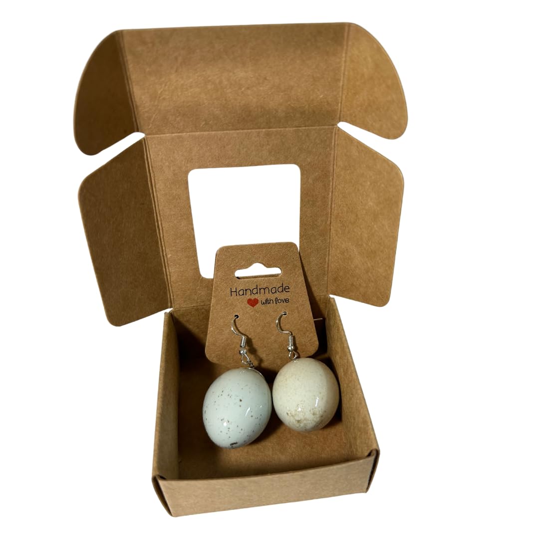 Quail Egg Earrings, Celadon
