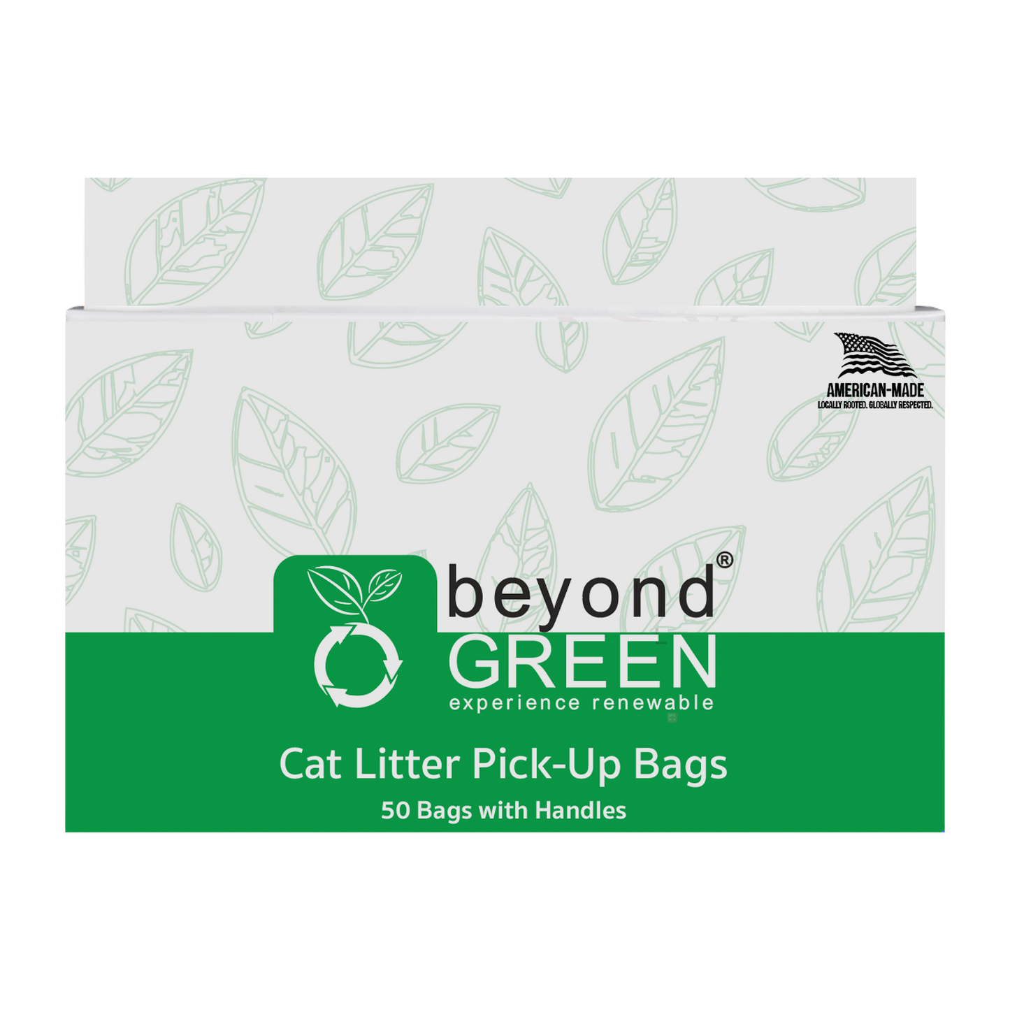 Cat Litter Pick-Up Bags with Handles - 50 Bags