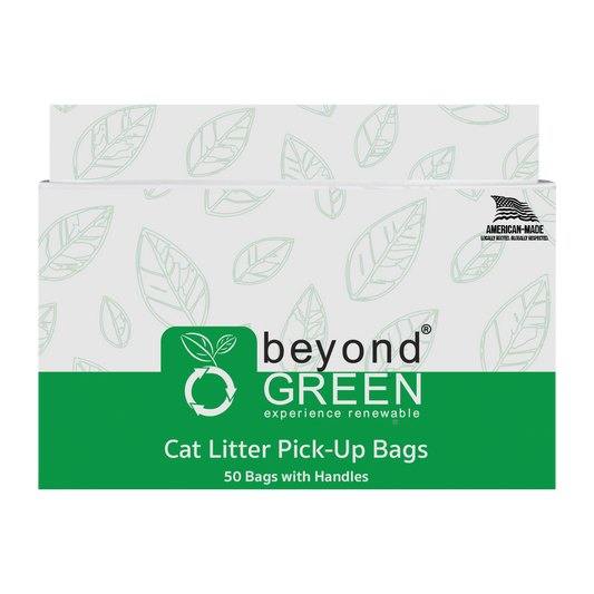 Cat Litter Pick-Up Bags with Handles - 50 Bags