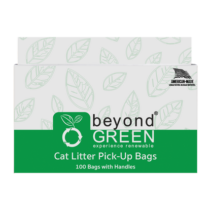 Cat Litter Pick-Up Bags with Handles - 100 bags