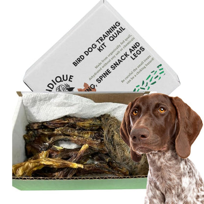 Quail Wing Dog Training Kit - Nutritious Dog Treats and Quail Wing for Effective Dog Training Sessions - Reinforce Positive Behaviors with Training Treats - Not Suitable for Small Breeds