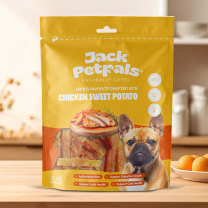 Jack PetPals Crafted Bite Chicken Sweet Potato Dog Treats (12oz)