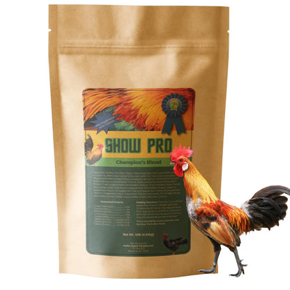 Show Pro Poultry Supplement, 10LB Bag - Boosts Health & Performance for Breeders, Exhibitors
