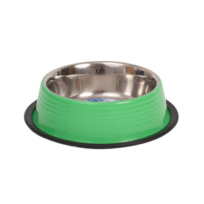 Country Living Set of 2 Ribbed Non-Slip Pet Bowls – Irish Green