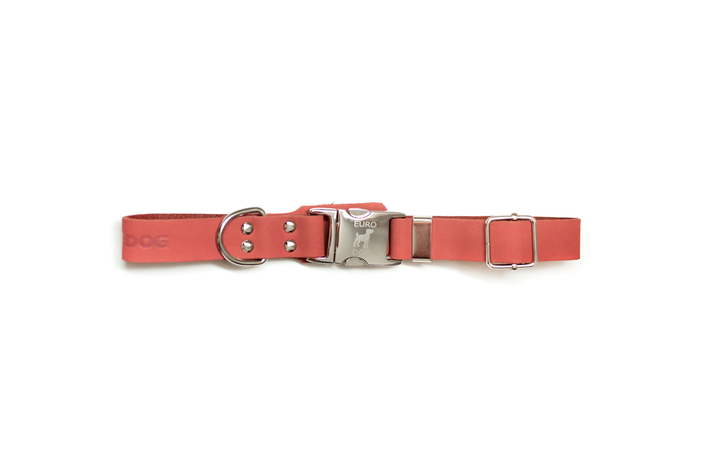 Modern Style Quick-Release Coral Reef Leather Dog Collar