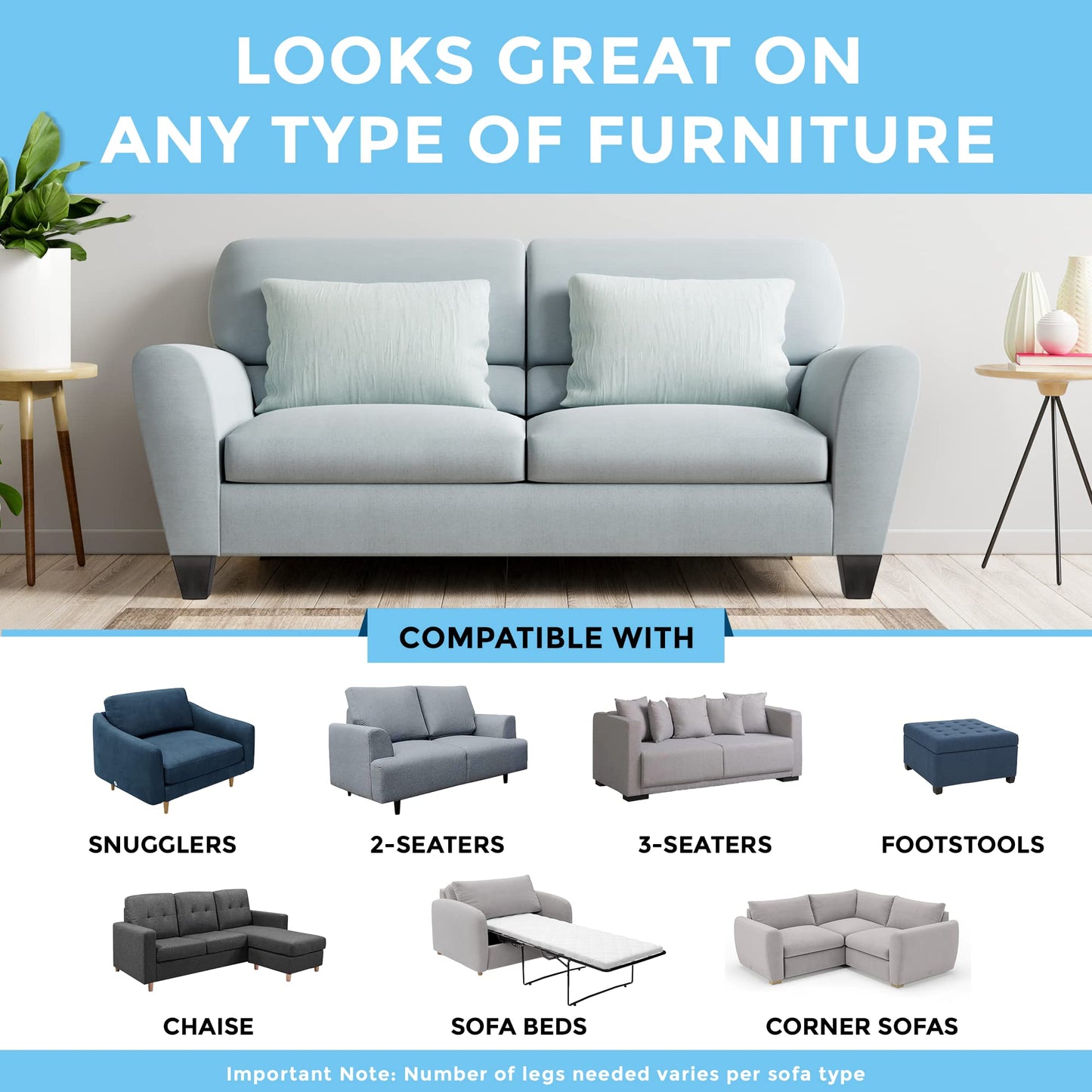 Premium Hardwood Furniture Leg Replacement