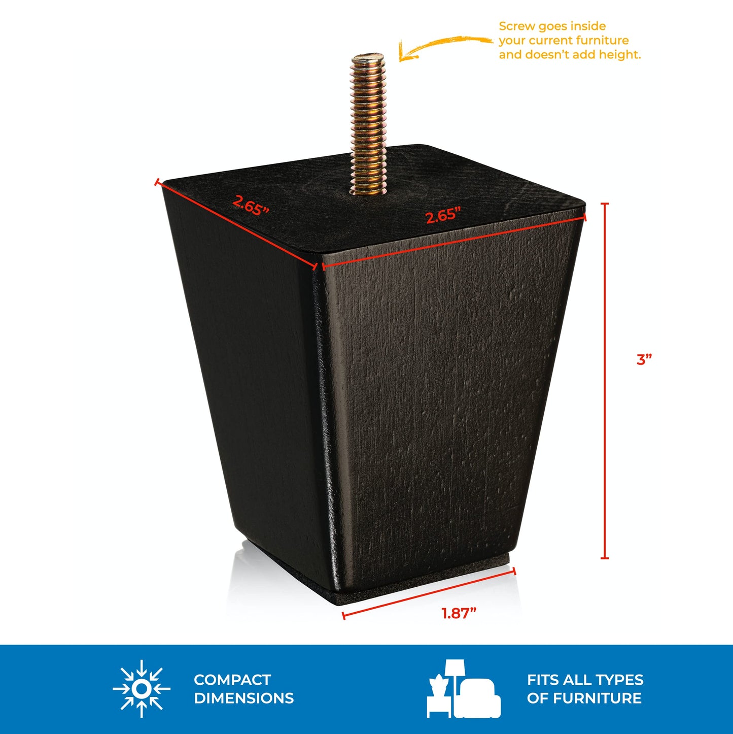 Premium Hardwood Furniture Leg Replacement