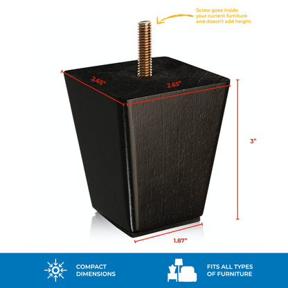 Premium Hardwood Furniture Leg Replacement