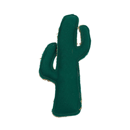 Country Living Canvas & Jute Cactus-Shaped Dog Chew Toy – Durable, Safe and Non-Toxic