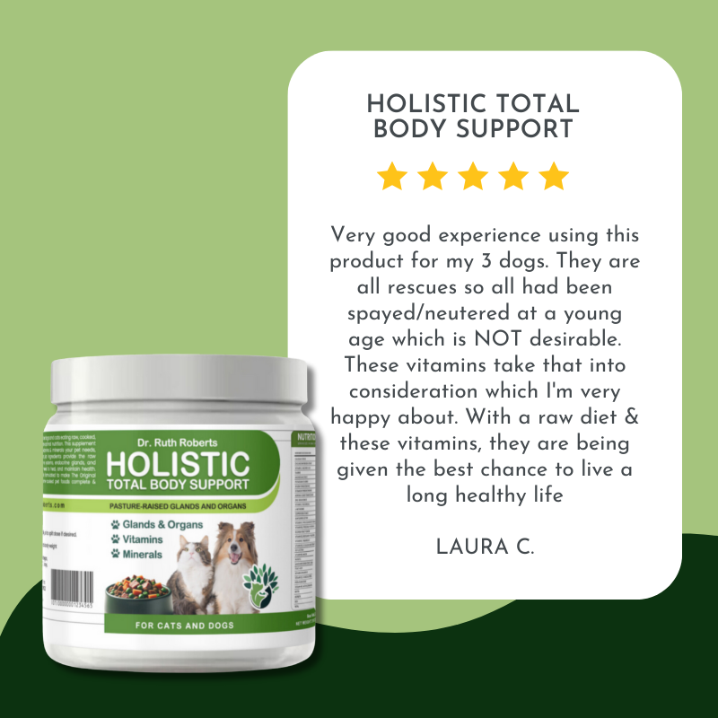 Pre-Order Holistic Total Body Support – Multivitamin & Glandular Support for Dogs and Cats