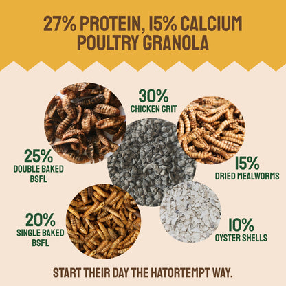 Early Bird Grubs & Grits (Poultry Granola)
