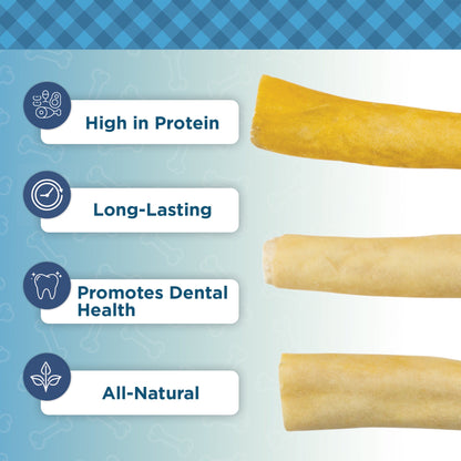 Country Living 5”-7” Cow Tails Dog Chews – 10 Count Bag – All-Natural, Single-Ingredient, Long-Lasting Beef Chews – High-Protein, Grain-Free – Promotes Dental Health