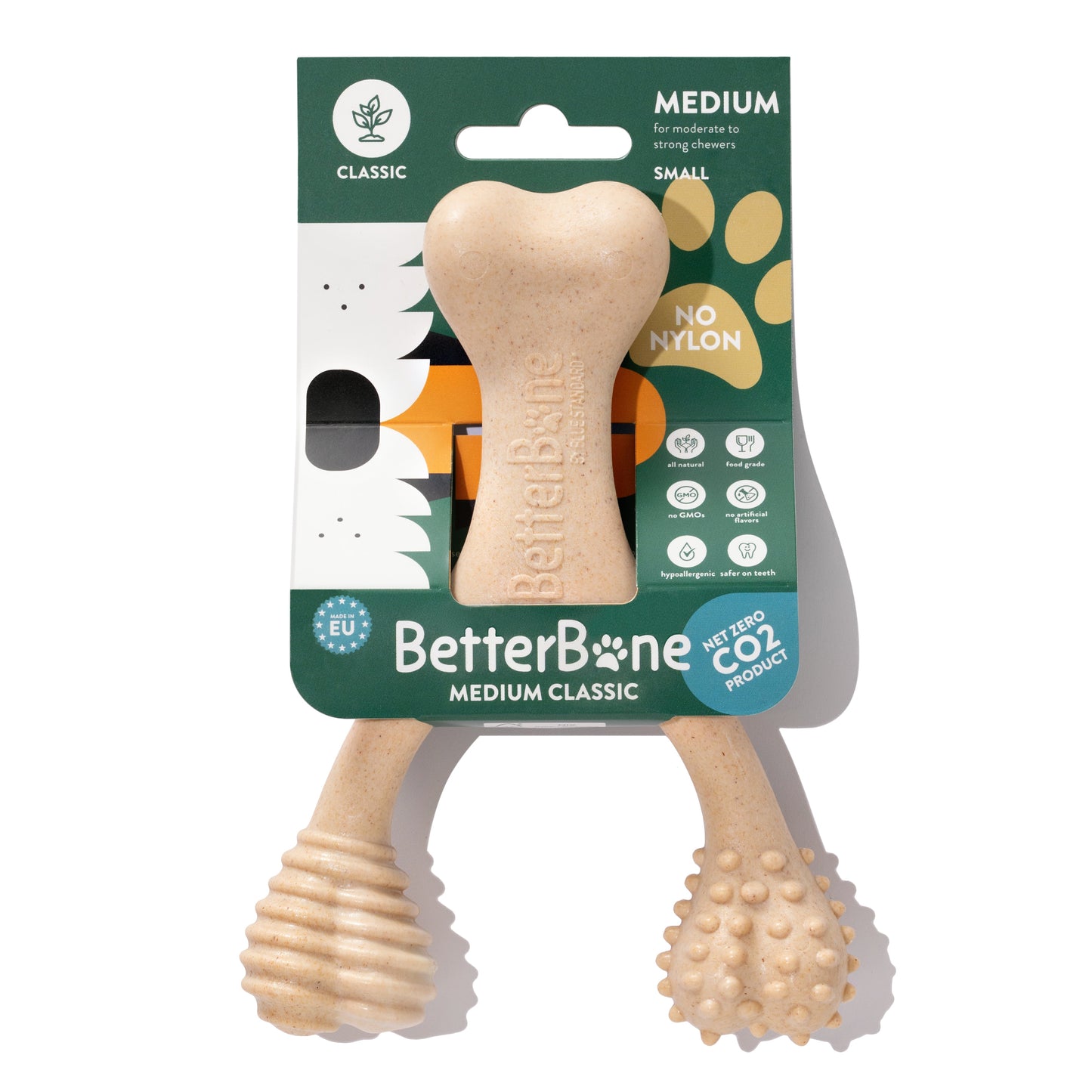 BetterBone MEDIUM Durability CHEW TOY: Perfect Chew for Everyday Chewers | Natural Ingredients, Eco-Friendly, Non-Toxic