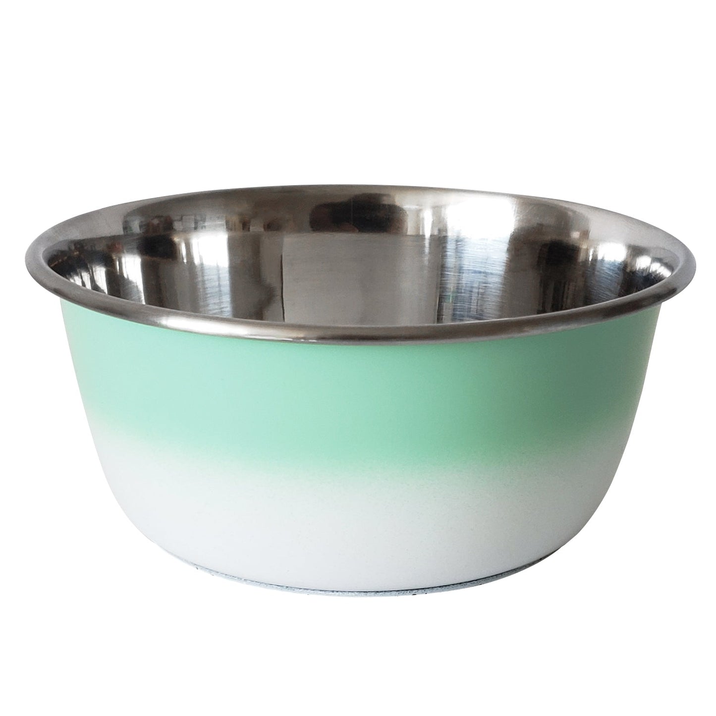 Deep Dog Bowl – Stainless Steel Bowl, Ideal for Small, Medium & Large Dogs – Mint Green