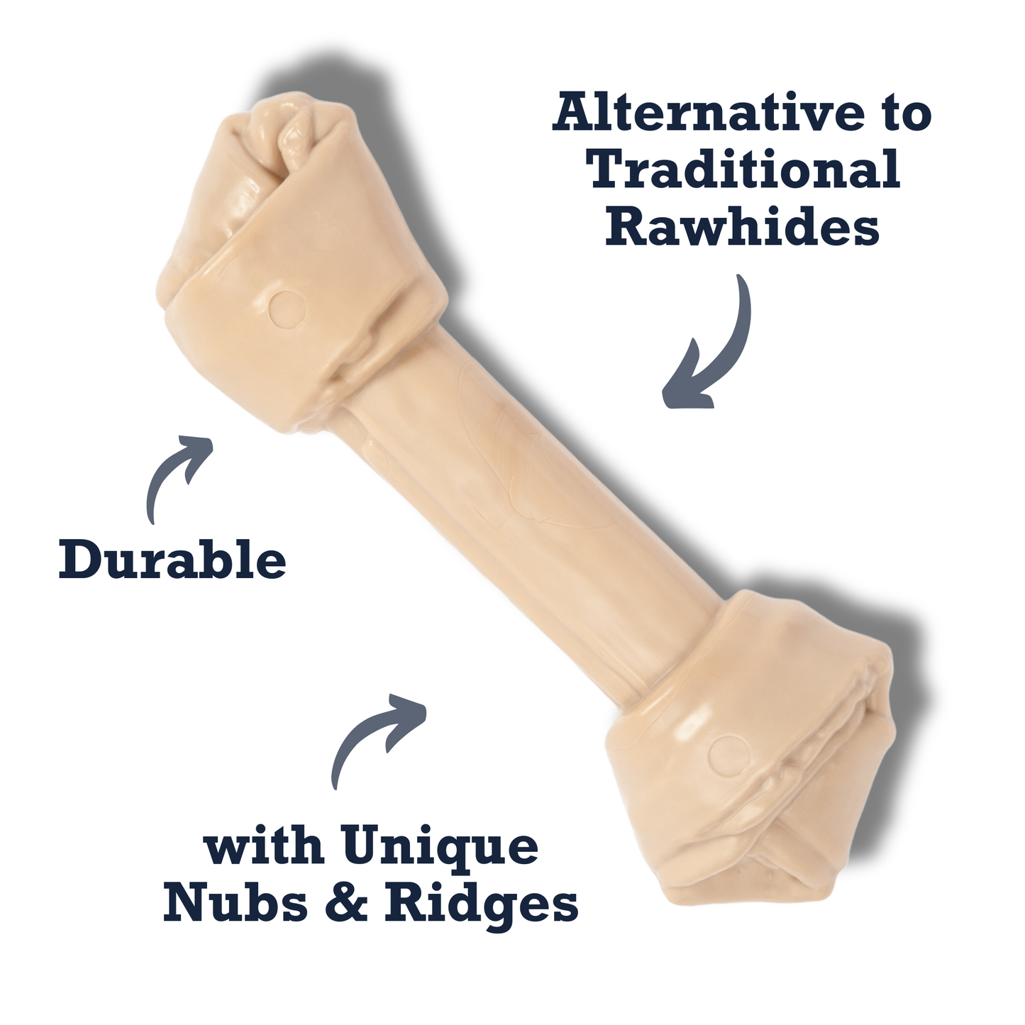 Country Living Nylon Bone Dog Chew Toy – Durable Rawhide-Shaped