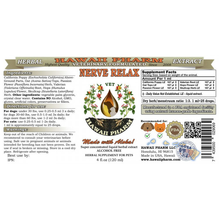 NERVOUS SYSTEM SUPPORT / Calming Remedy (nerve relax)