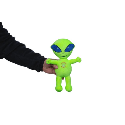 Space Alien & Rocket Plush Dog Toy Gift Set – with Squeaker & Crinkle Paper for Fun Play