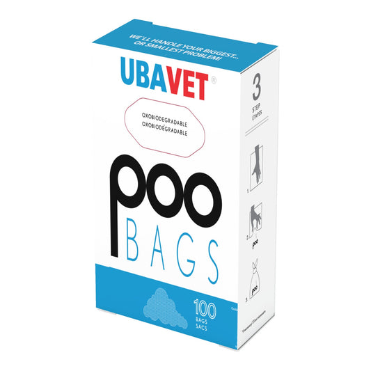 UBAVET DOO Extra-Long Durable Waste Bags for Dogs & Cats – (100-Pack)