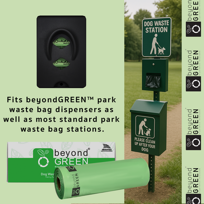 Dog Waste Bags Refill Roll for Park Dispenser - 200 Bags on Roll