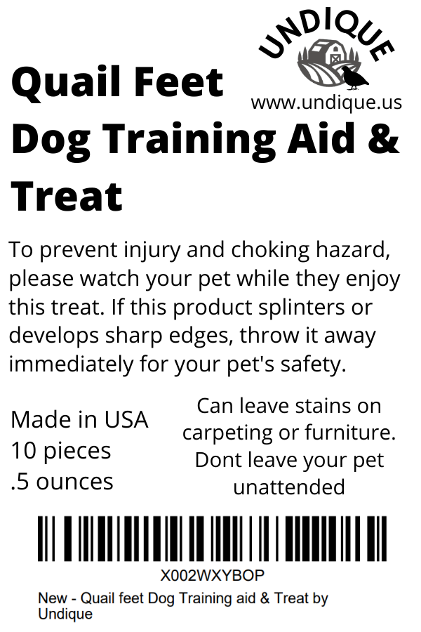 Quail feet Dog Training aid & Treat