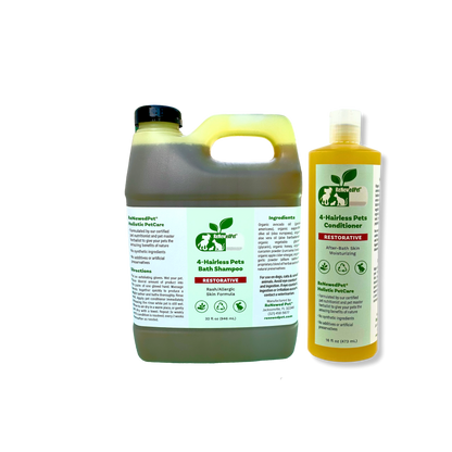 4-HAIRLESS PETS RESTORATIVE SHAMPOO & CONDITIONER