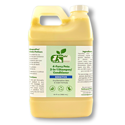 4-FURRY PETS 2-IN-1 *SENSITIVE SHAMPOO + CONDITIONER