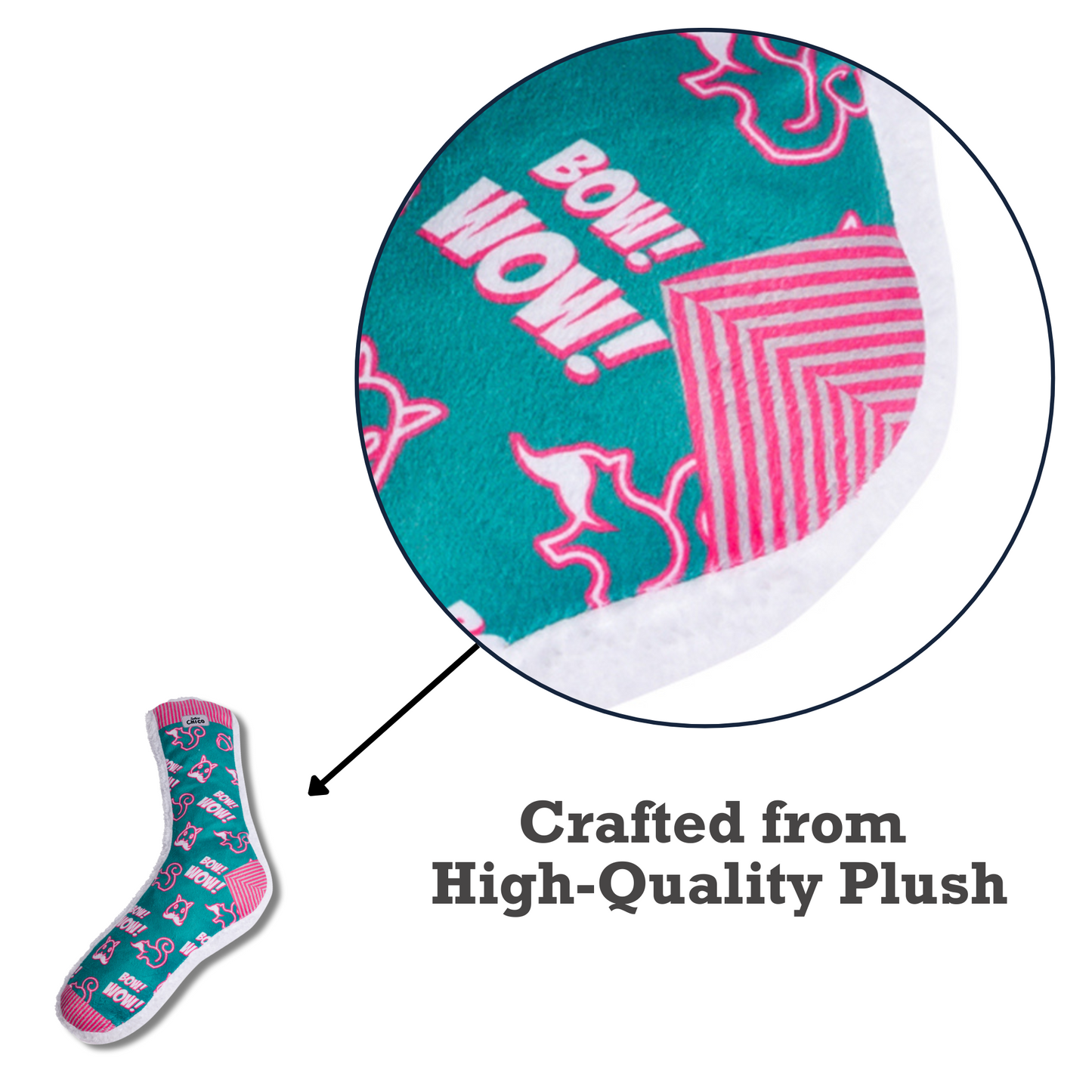 Squeaky Sock Plush Dog Toy – Whimsy Wonders Squirrel Design