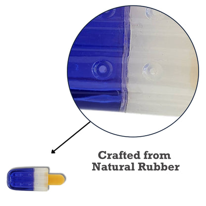 Popsicle-Shaped Freezable Dog Toy – 100% Natural Rubber Chew Toy