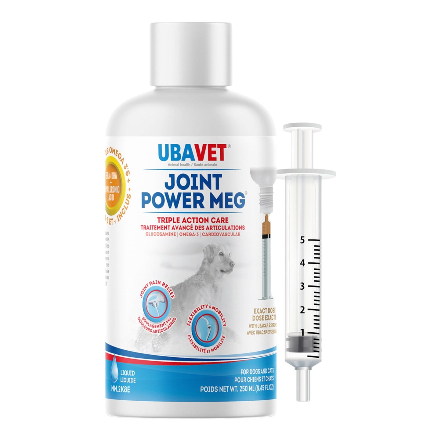 UBAVET Joint Power MEG Maximum Joint Care Liquid for Cats and Dogs