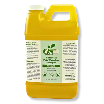 4-HAIRLESS PETS REGULAR WATERLESS SHAMPOO