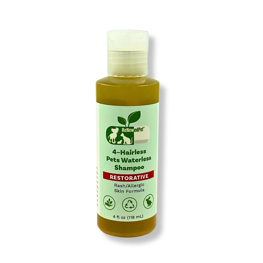 4-HAIRLESS PETS RESTORATIVE WATERLESS SHAMPOO