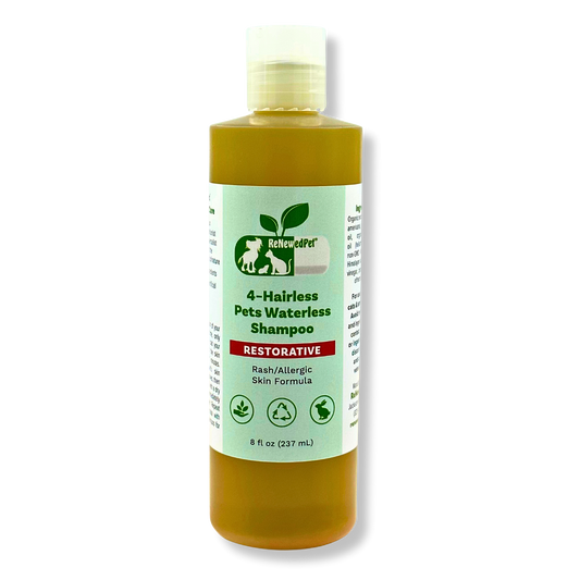 4-HAIRLESS PETS RESTORATIVE WATERLESS SHAMPOO