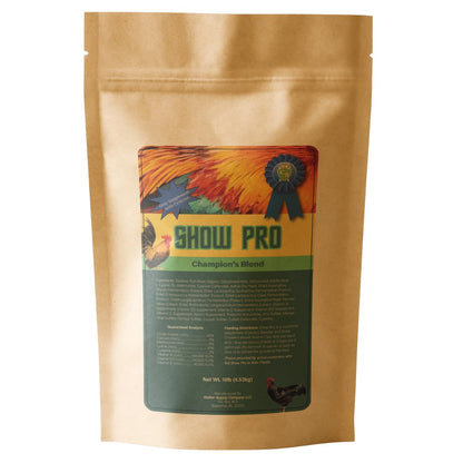 Show Pro Poultry Supplement, 10LB Bag - Boosts Health & Performance for Breeders, Exhibitors