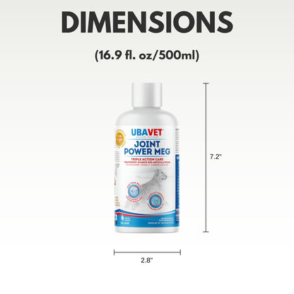 UBAVET Joint Power MEG Maximum Joint Care Liquid for Cats and Dogs