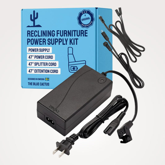 Universal Recliner Power Cord Replacement (2-Pin Adapter)