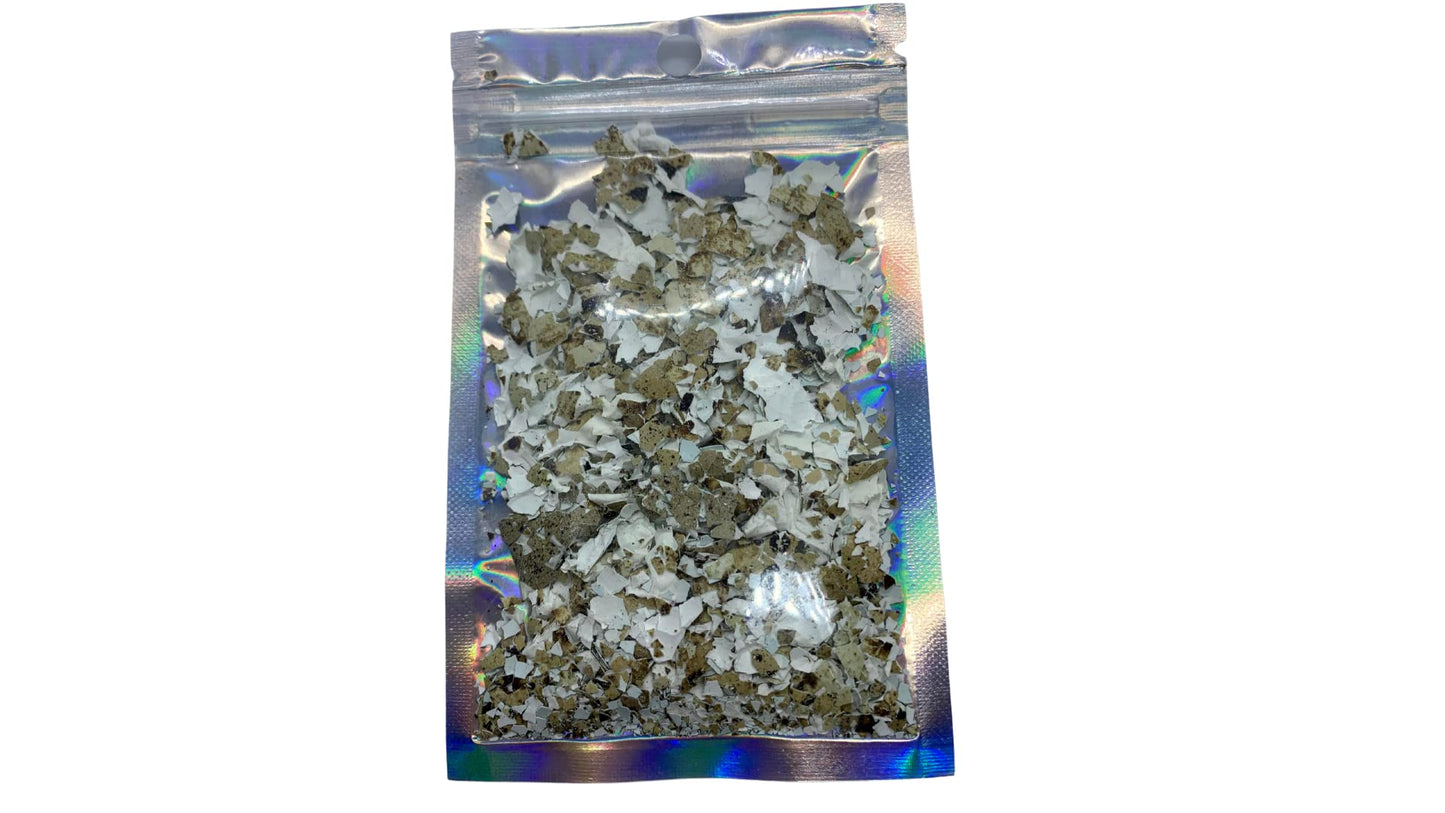 Organic Hermit Crab Food with Quail Egg Shells - Nutritious, Balanced Diet & Calcium-Rich Treats for Hermit Crab Shell Growth - Sustainable, Clean, Hermit Crab Care