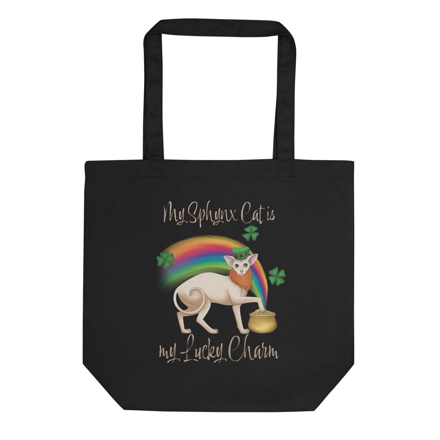 "MY SPHYNX IS MY LUCKY CHARM" ECO TOTE
