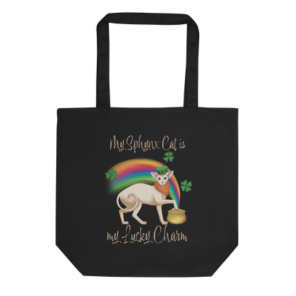 "MY SPHYNX IS MY LUCKY CHARM" ECO TOTE