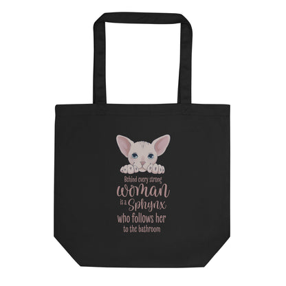 "BEHIND EVERY WOMAN" SPHYNX TOTE