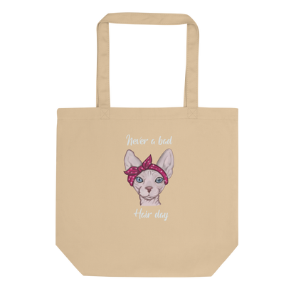 "NEVER A BAD HAIR DAY" ECO TOTE