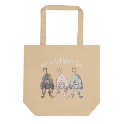 "NOTHING BUTT SPHYNX CATS" ECO TOTE