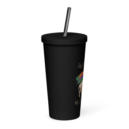 "MY SPHYNX CAT IS MY LUCKY CHARM" - TUMBLER