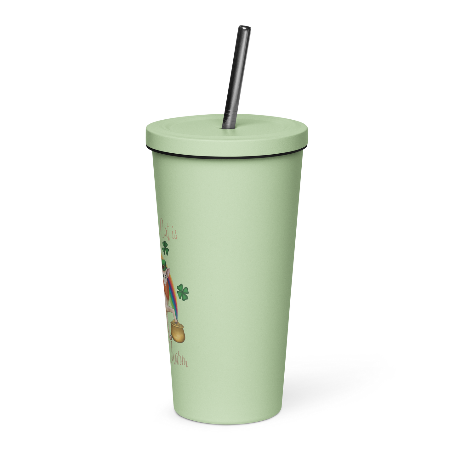 "MY SPHYNX CAT IS MY LUCKY CHARM" - TUMBLER